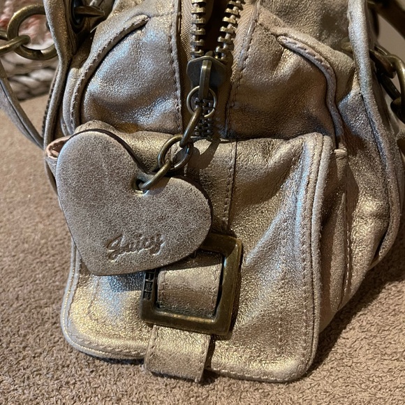 Juicy Couture.  Vintage, soft, metallic,  leather bag. - Picture 8 of 10